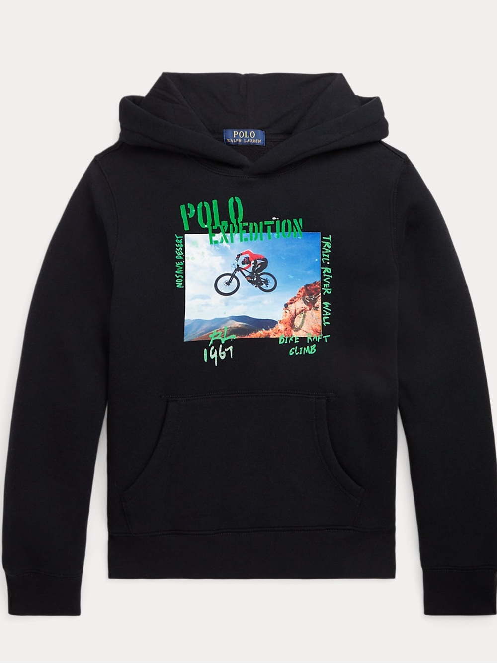 Polo Ralph Lauren Boys Polo Expedition Desert Fleece Graphic Hoodie 10-12